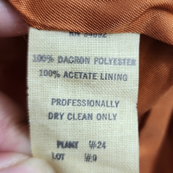 Givenchy Sport Blazer Womens 10 Brown Orange Open Jacket Office Career Button‎ - Picture 5 of 8